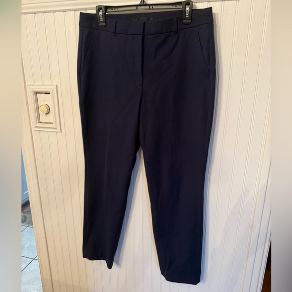White House Black Market WHBM Elle Skinny Navy Dress Pants 12 - Picture 1 of 8
